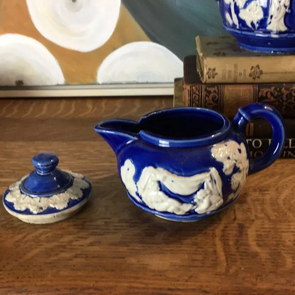 Vintage Sugar Bowl & Creamer - Picture 6 of 8
